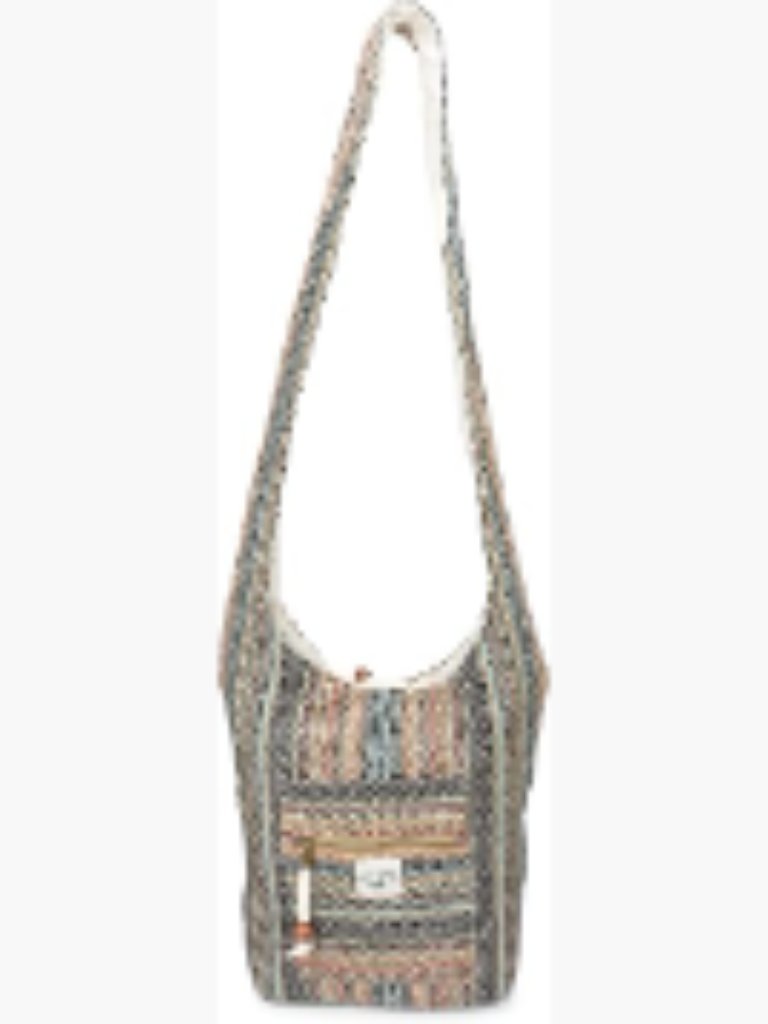 Hemp Messenger Crossbody Sling Bag - Unisex Beach Party Bag